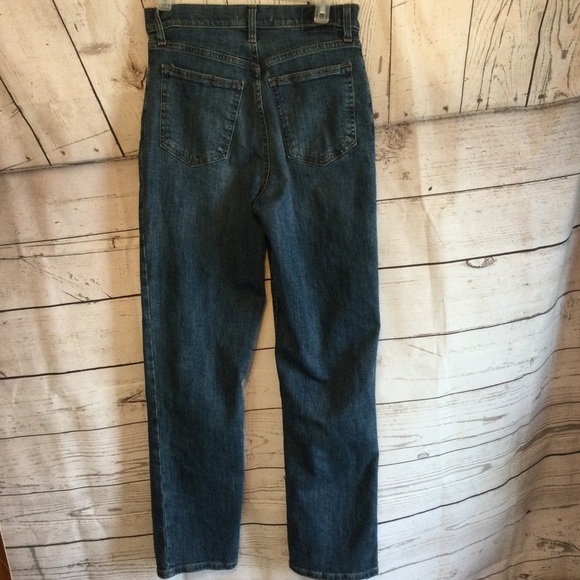 Abercrombie & Fitch Y2K 90’s Straight Ultra High Rise Denim Blue Jeans Size 28 - Picture 4 of 7